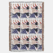 DONALD TRUMP THROW BLANKET DECKE (Vorderseite Vertikal)
