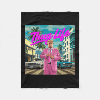 Donald Trump Thug Life Fleecedecke