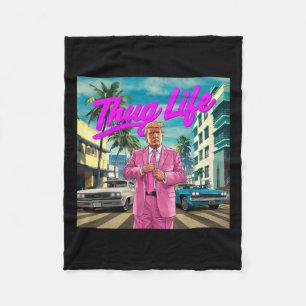 Donald Trump Thug Life Fleecedecke