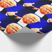 DONALD TRUMP THUMBS HOCHWERTIGE Wrapping Paper Geschenkpapier (Ecke)
