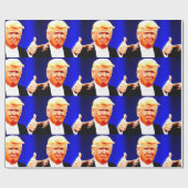 DONALD TRUMP THUMBS HOCHWERTIGE Wrapping Paper Geschenkpapier (Flach)