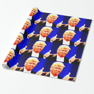 DONALD TRUMP THUMBS HOCHWERTIGE Wrapping Paper Geschenkpapier