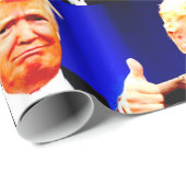 DONALD TRUMP THUMBS HOCHWERTIGE Wrapping Paper Geschenkpapier (Rolleneckpunkt)