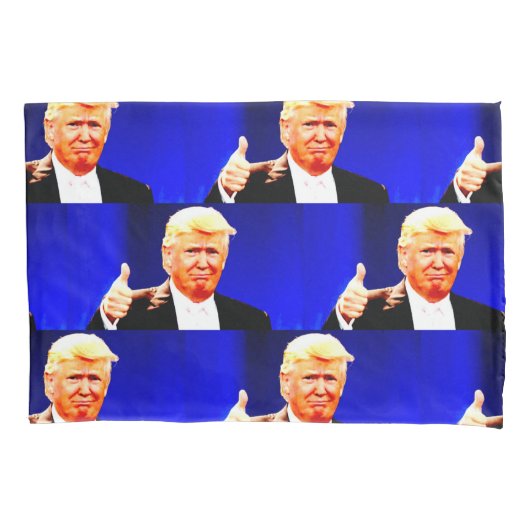 DONALD TRUMP THUMBS UP PILLOWCASES KISSENBEZUG (Vorderseite)