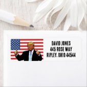DONALD TRUMP THUMP-Rücksendeadressen-Aufkleber (Insitu)