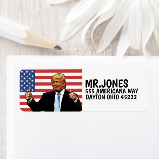 DONALD TRUMP THUMUMPS - Rücksendeadresse (Insitu)