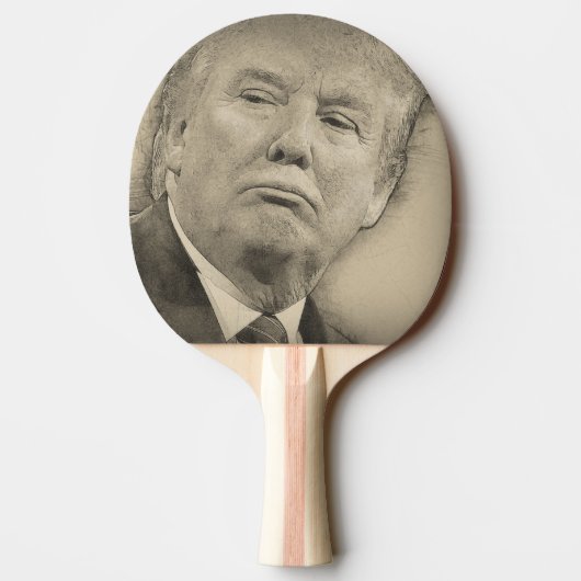 Donald Trump Tischtennis Schläger (Rückseite)