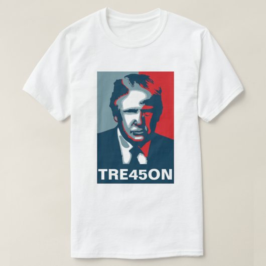 Donald Trump TREASON TRE45ON T-Shirt (Design vorne)