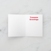 Donald Trump TREASONS GREETINGS Weihnachten (Innenseite)