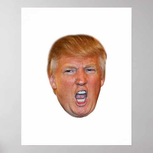 Donald Trump treibender Kopf Poster (Vorne)