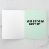 DONALD TRUMP TREMENDOUS BIRTHDAY GROSCARDS KARTE (Innenseite)