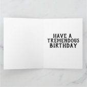 DONALD TRUMP TREMENDOUS FUNNY BIRTHDAY CARD KARTE (Innenseite)