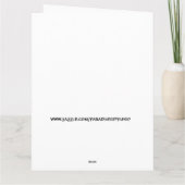 DONALD TRUMP TREMENDOUS FUNNY BIRTHDAY CARD KARTE (Rückseite)