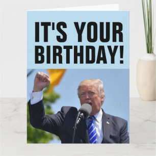 DONALD TRUMP TREMENDOUS GEBURTSTAG ÜBERSIEGTE KART KARTE