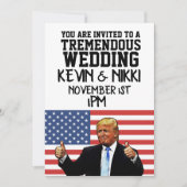 DONALD TRUMP TREMENDOUS WEDD EINLADUNGEN (Vorderseite)
