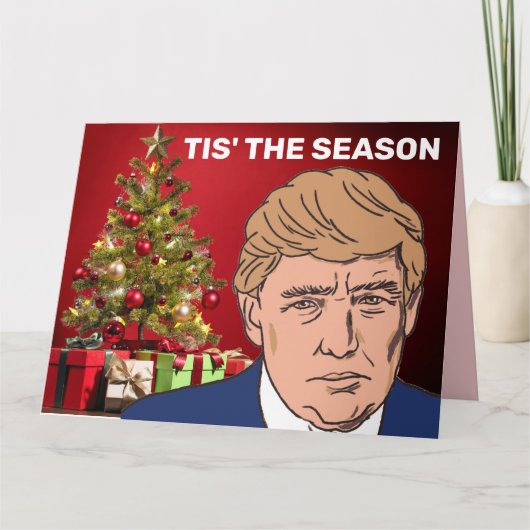 DONALD TRUMP TREMENDOUS ZEIT GROSSE CHRISTMAS-KART KARTE (Vorderseite)