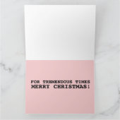 DONALD TRUMP TREMENDOUS ZEIT GROSSE CHRISTMAS-KART KARTE (Innenseite)