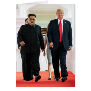 Donald Trump u. Kim - Gedenkmünzen-an Rückseite