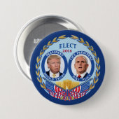 Donald- Trump u. Mike-Pennys Button (Vorne & Hinten)