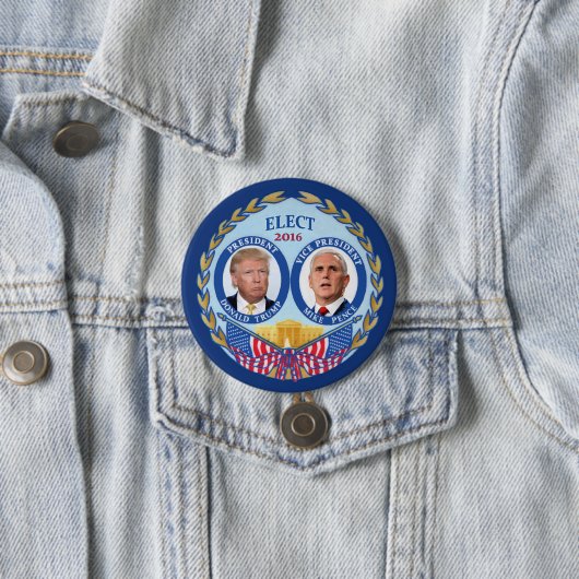 Donald- Trump u. Mike-Pennys Button (Beispiel)