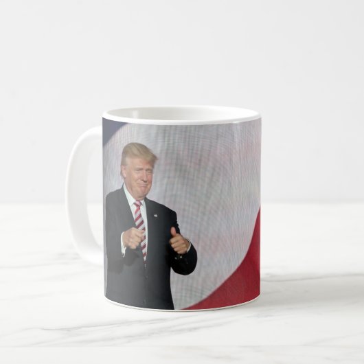 Donald- Trump u. Mike-Pennys Kaffeetasse (Vorderseite Links)