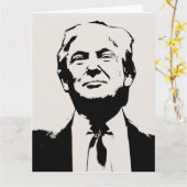 DONALD TRUMP überdimensionierte GREETINGKARTEN Karte (Gelbe Blume)