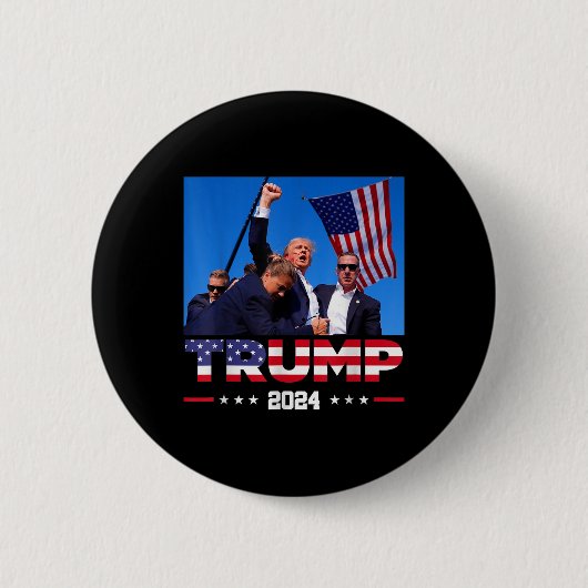 Donald Trump überlebte die Erschütterung bei der K Button (Vorderseite)