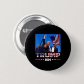 Donald Trump überlebte die Erschütterung bei der K Button (Vorne & Hinten)