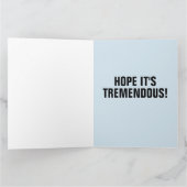 DONALD TRUMP ÜBERZOGENE Grußkarten BIRTHDAY Karte (Innenseite)