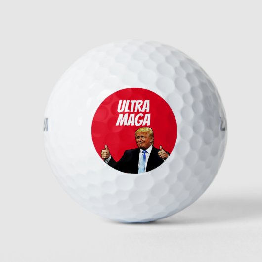 DONALD TRUMP ULTRA MAGA GOLF BALLS GOLFBALL (Vorderseite)