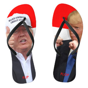 DONALD TRUMP: UMDREH BADESANDALEN