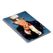 DONALD TRUMP UNCLE SAM NOTEBOOK JOURNAL NOTIZBLOCK (Rechte Seite)