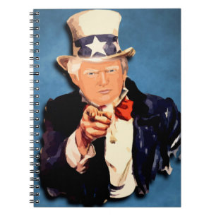 DONALD TRUMP UNCLE SAM NOTEBOOK JOURNAL NOTIZBLOCK