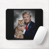 Donald Trump und Cat Funny Trump und Katze Mousepad (Mit Mouse)