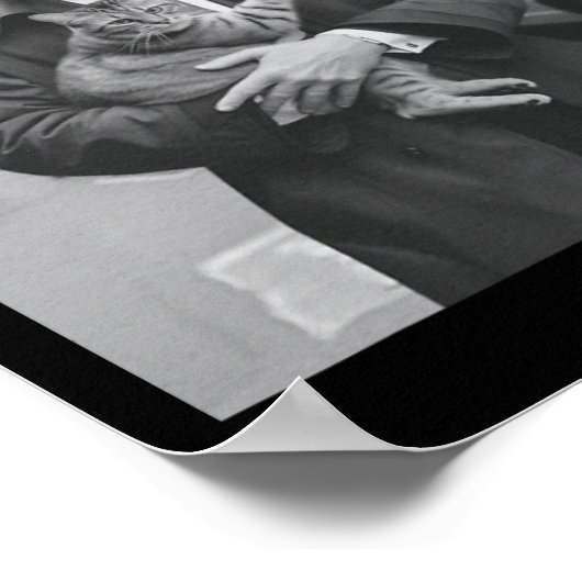 Donald Trump und Cat in Nyc Poster (Ecke)