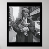 Donald Trump und Cat in Nyc Poster (Vorne)