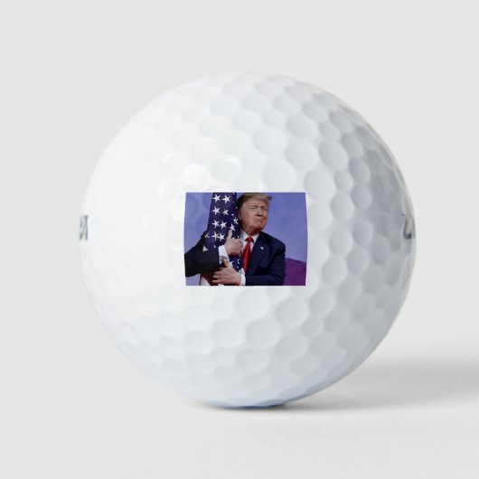 Donald Trump und die Flagge Golfball (Vorderseite)