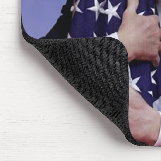Donald Trump und die Flagge Mousepad (Ecke)