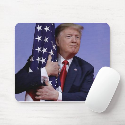 Donald Trump und die Flagge Mousepad (Mit Mouse)