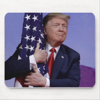 Donald Trump und die Flagge Mousepad
