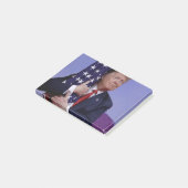 Donald Trump und die US-Flagge Post-it Klebezettel (angewinkelt)