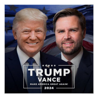 Donald Trump und JD Vance Poster