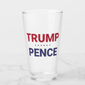 Donald Trump und Mike Pence (US-Wahl 2020) Glas (Vorderseite)