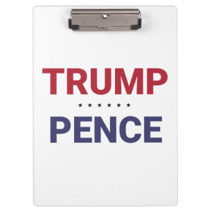 Donald Trump und Mike Pence (US-Wahl 2020) Klemmbrett