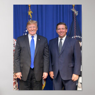 Donald Trump und Ron Desantis Poster