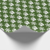 Donald Trump und Snowflakes Weihnachtsmuster Geschenkpapier (Ecke)