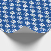 Donald Trump und Snowflakes Weihnachtsmuster Geschenkpapier (Ecke)