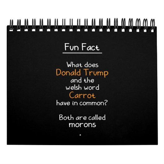 Donald Trump und walisische Karotten Kalender (Titelbild)