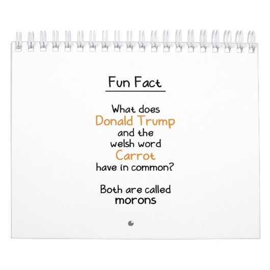 Donald Trump und walisische Karotten Kalender (Titelbild)