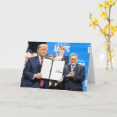 Donald Trump und William Barr Karte (Gelbe Blume)
